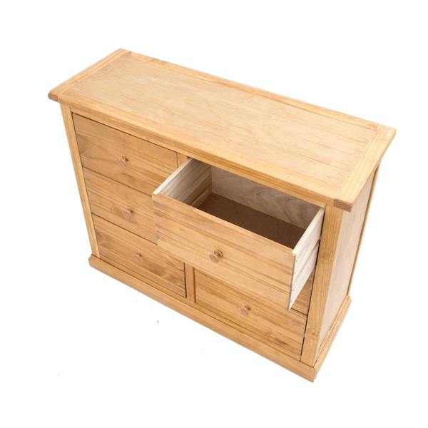 Cabinet Bits Lucca 6 Drawer Chest of Drawers Wood Knob