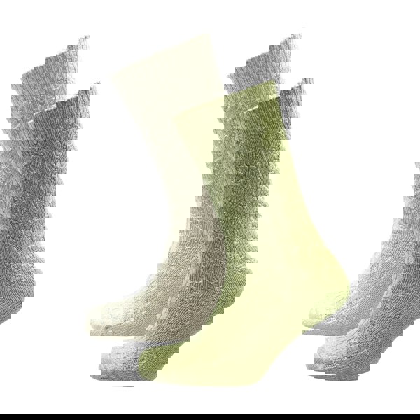 Aran Cable Cashmere Blend Socks 2 Pack 