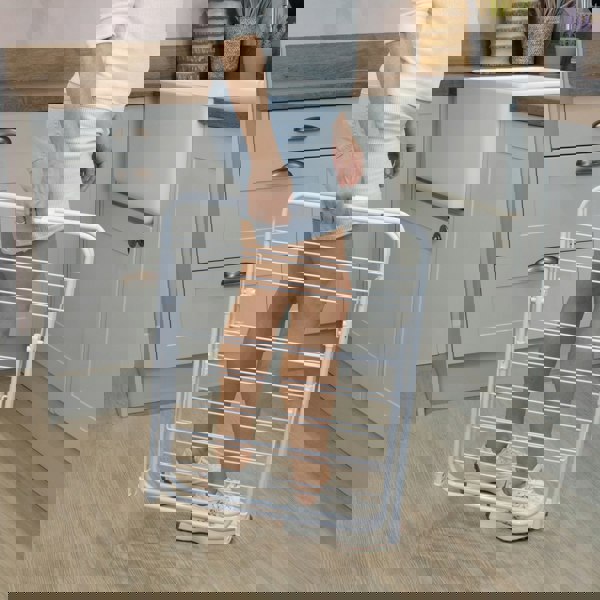 JVL 2 Tier Over Door Drying Rack - 8.5M, White