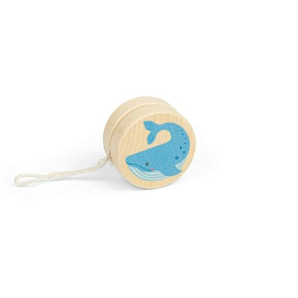 Bigjigs Toys Wildlife Yo-Yos - Whale, Croc (Pk 2)