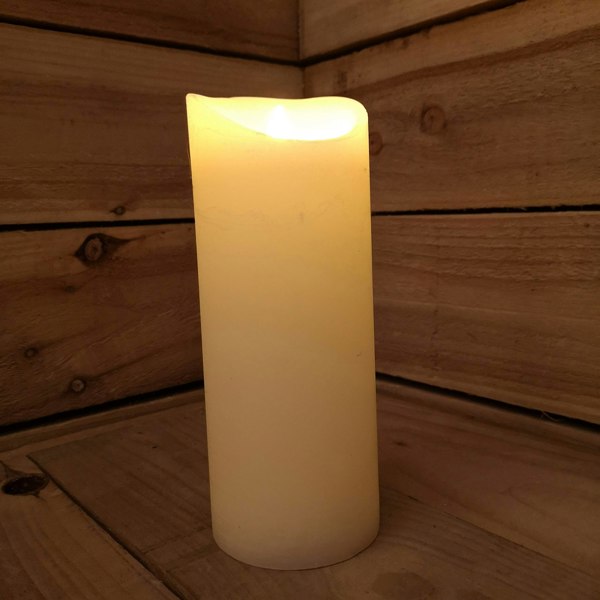 Samuel Alexander 23x9cm Christmas Warm White Flickerbright Candle with Timer