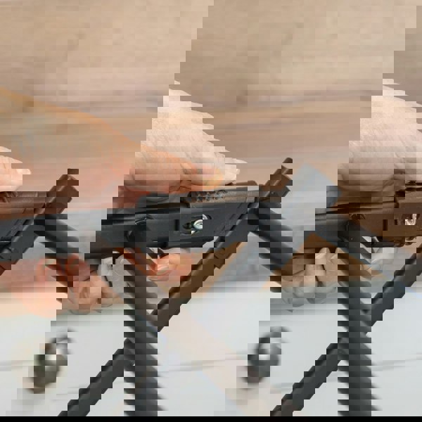 JVL Bamboo Extendable 3 Tier Concertina Clothes Airer, Brown