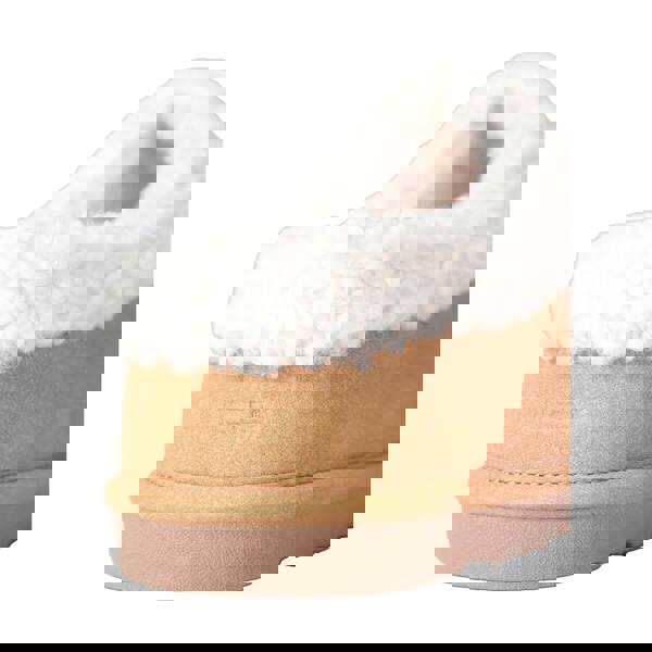 Animal Unisex Adult Borg Lined Slippers - Beige - 