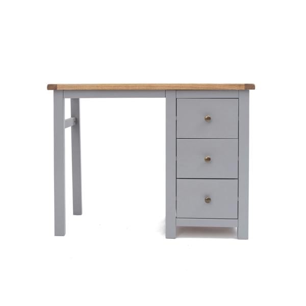 Mirano 3 Drawer Desk - Dressing Table Brass Knob