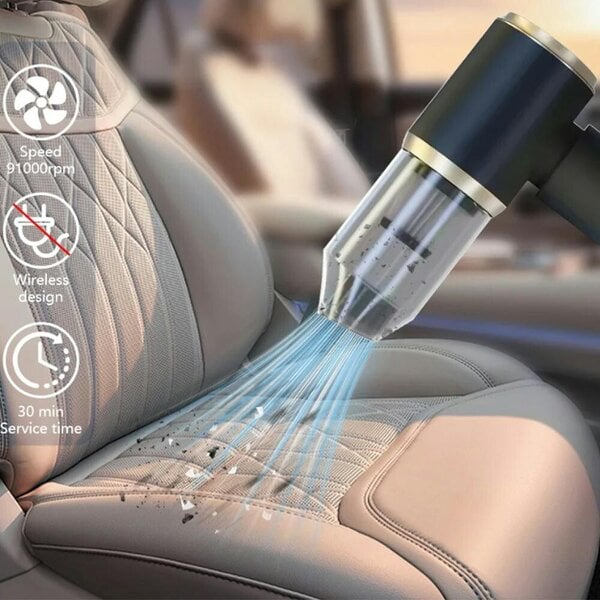 Havendro Powerful Car Vacuum Cleaner Wet/Dry Cordless Strong Suction Handheld Cleaning