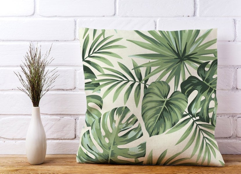 Warren Reed Exotic Palm Leaves Cushions