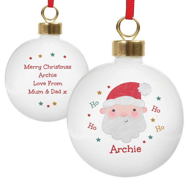 Personalised Memento Company Personalised Santa Christmas Bauble