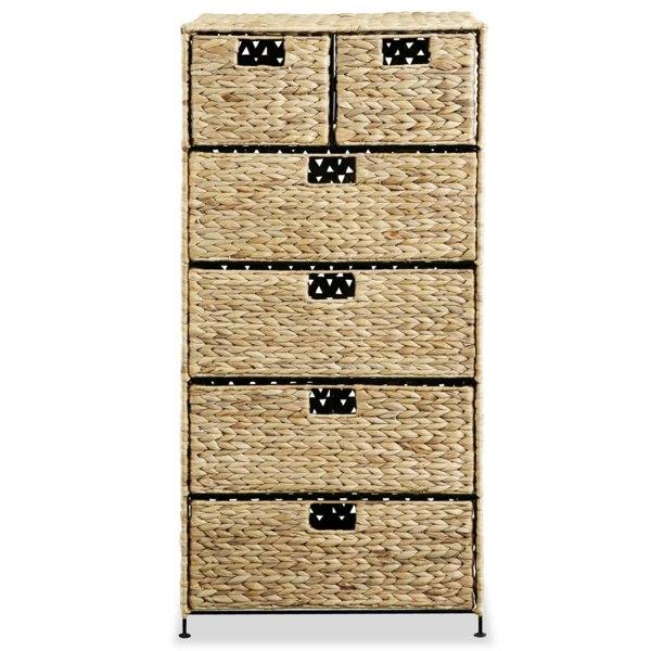 Berkfield Storage Unit with 6 Baskets 47x37x100 cm Water Hyacinth