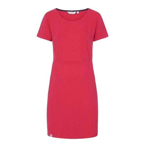 Lazy Jacks Women's Plain Capped Sleeved Dress - Watermelon