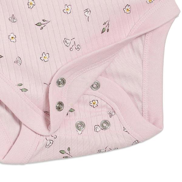 Mini Cuddles Baby Girls 3pk Floral Printed Bodysuits, Multicolour