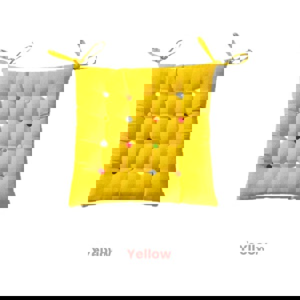 ANYHOUZ Non Slip Square Stool Cushion Soft Washable Cover