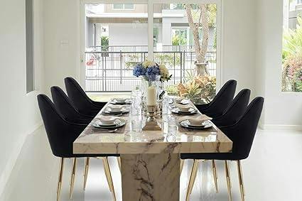 HYGRAD BUILT TO SURVIVE Velvet Dining Chair, Single – 7 Colours | HYGRAD®
