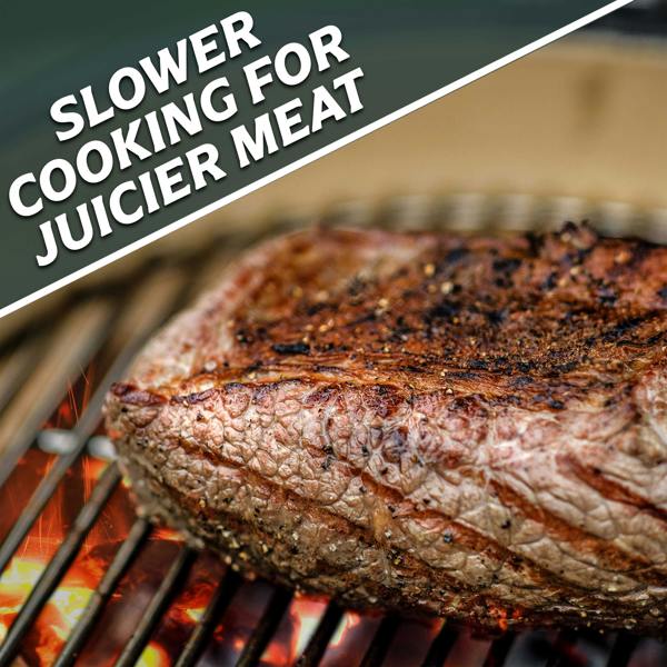 Dellonda DG158 Kamado Grills Action shot - juicy - meat