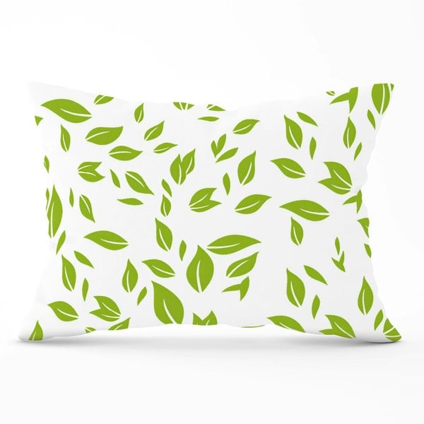 Warren Reed Green Leaves Cushions