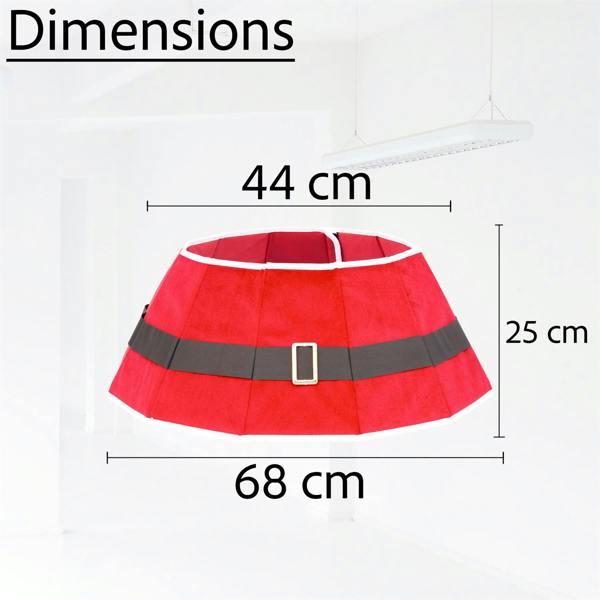 26.8 Inch Santa Diamond Shape Christmas Tree Collar for a Neat Festive Finish image 4