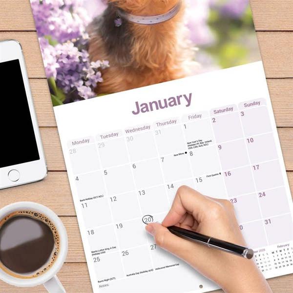 Yorkshire Terrier Calendar 2027, Wall Calendars, Month To View, Dogs, Gift