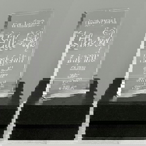 Personalised Memento Company Personalised Little Angel Crystal Token
