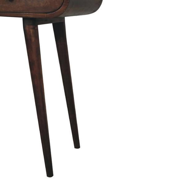 Artisan Furniture Light Walnut Curved Edge Console Table