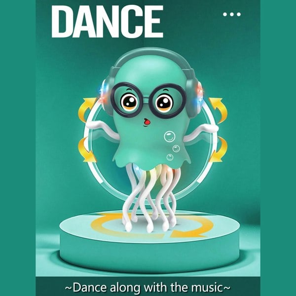 Dragodirect Interactive Magic Jellyfish Toy Dancing Lights and Music for Kids Sensory Play