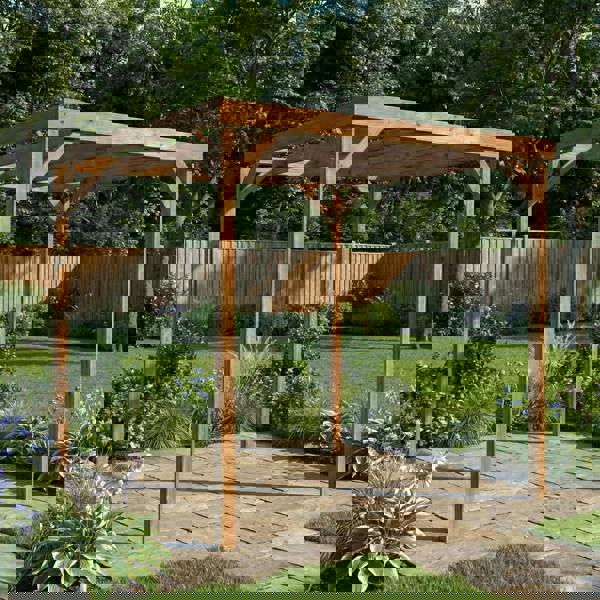 Arbor Garden Solutions Box Wooden Garden Pergola Kit