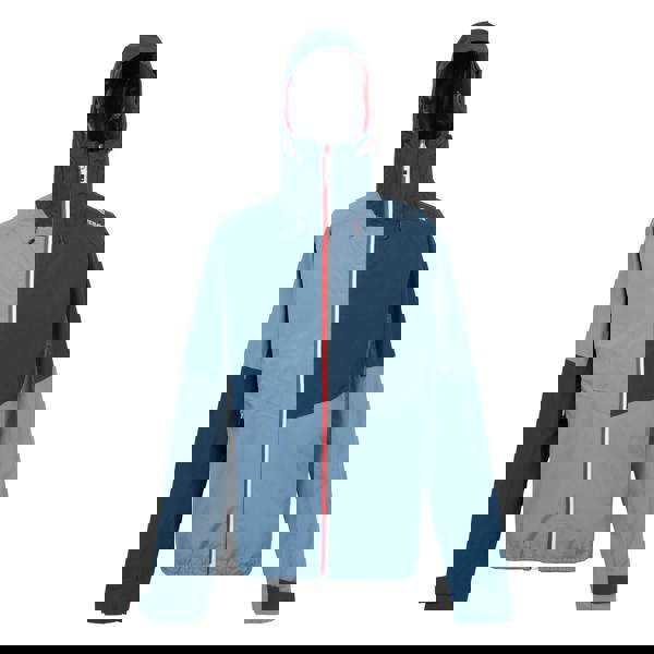 Regatta Mens Deserto II Colour Block Waterproof Jacket - Coronet Blue/Moonlight Denim