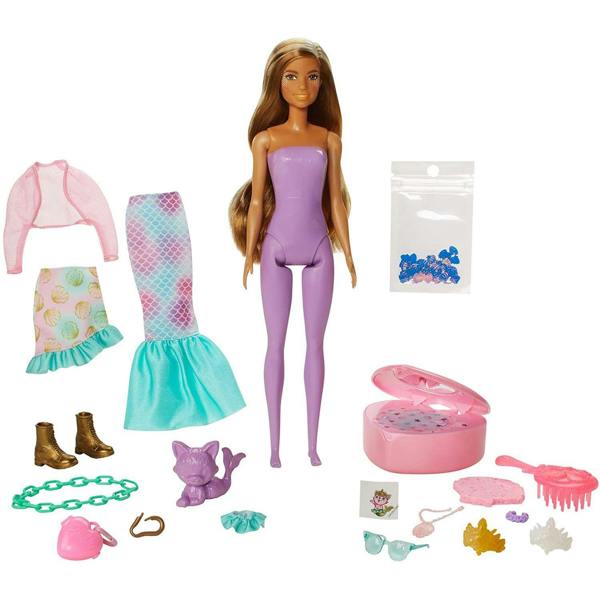 Barbie Colour Reveal Mermaid Doll with 25 Accessories Magical Toy Gift For Kids