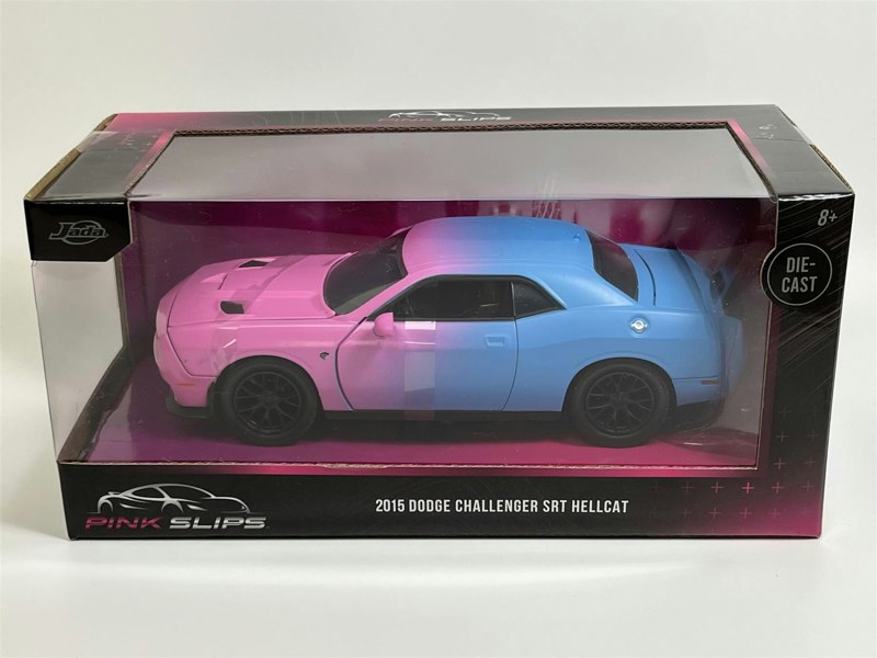 Jada 2015 Dodge Challenger SRT Hellcat 1:24 Scale Pink Slips Jada 253293002 34658