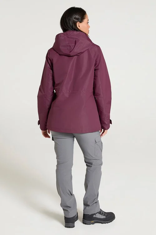 Mountain Warehouse Womens/Ladies Fell II 3 In 1 Jacket - Burgundy