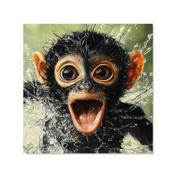 Warren Reed - Designer Excited Monkey in the Water Kitchen Splashback