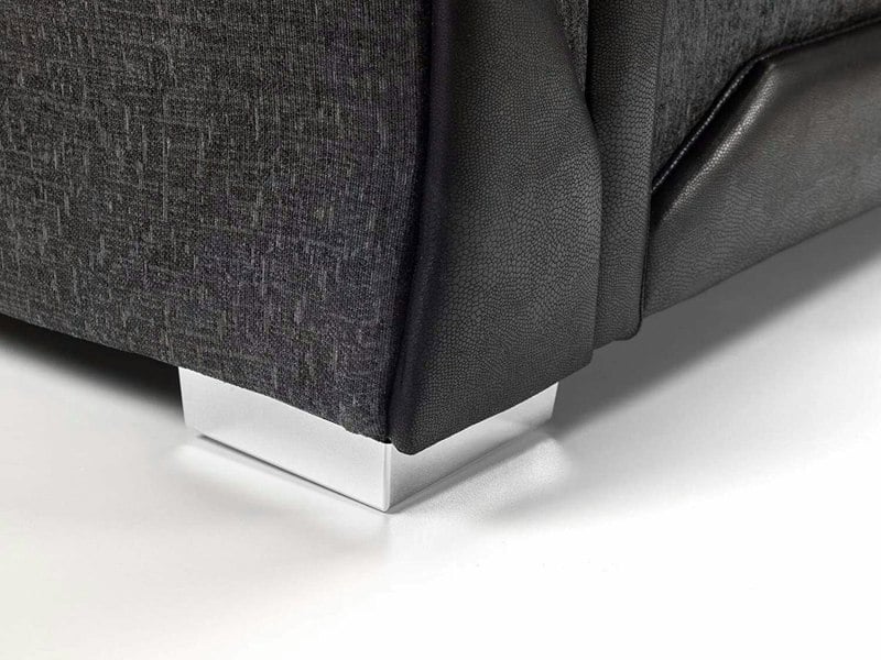 Lisbon Mixed Black and Grey Fabric Sofa Suite