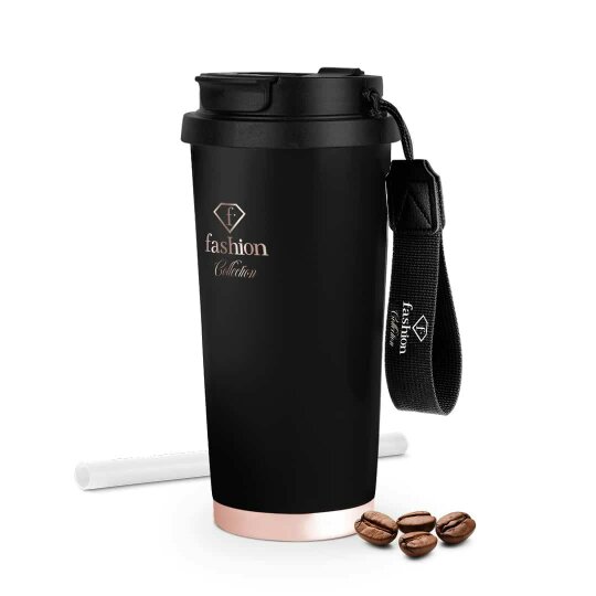 Berlinger Haus Coffee Mug 0.5L Black Rose Gold FTV0132 Fashion