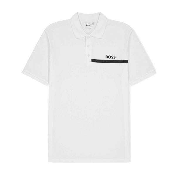 Boss Mens Regular Polo Shirt - White - 