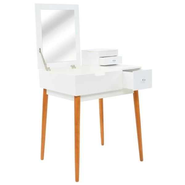 Berkfield Dressing Table with Mirror MDF 60x50x86 cm