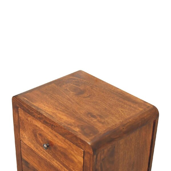 Wyld Haus Thai 3 Drawer Bedside Table Mango Wood