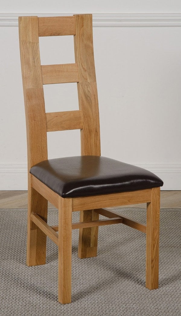 That's Furniture Oslo 90 x 90cm Small Square Oak Dining Set with 4 Yale Oak Chairs