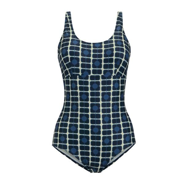Regatta Womens/Ladies Orla Kiely Poppy One Piece Swimsuit - Navy