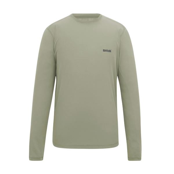 Regatta Mens Mindo Logo Long-Sleeved T-Shirt - Abbeystone - 