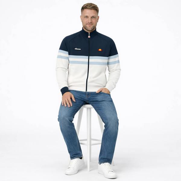 Ellesse Rimini Track Top Jacket Off White/Navy