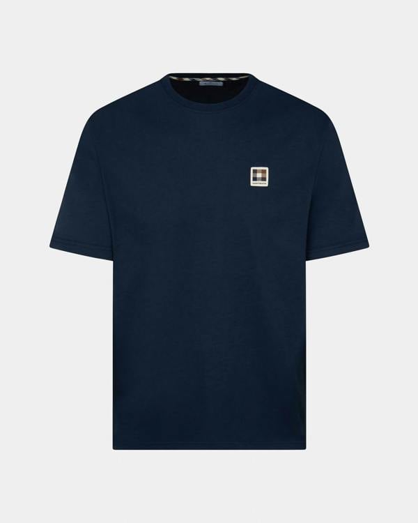 Aquascutum Mens Badge T-Shirt - Navy 11