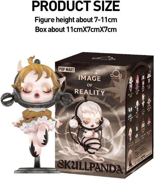 POP MART SKULLPANDA - Image Of Reality Series, Blind Box Figurine, Random Design Action Figures Collectible Toys - 100% genuine Money Back Guarantee