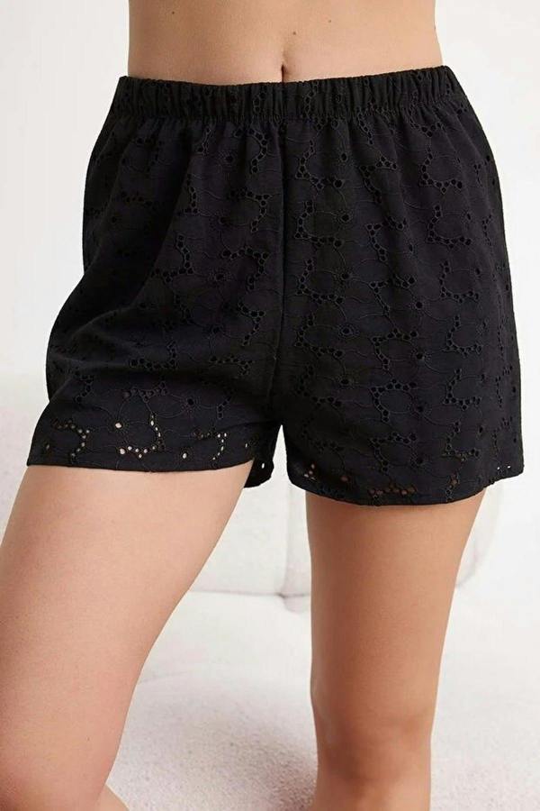 WOVCOR Floral Embroidered Lined Cami Top and Shorts Pyjama Set