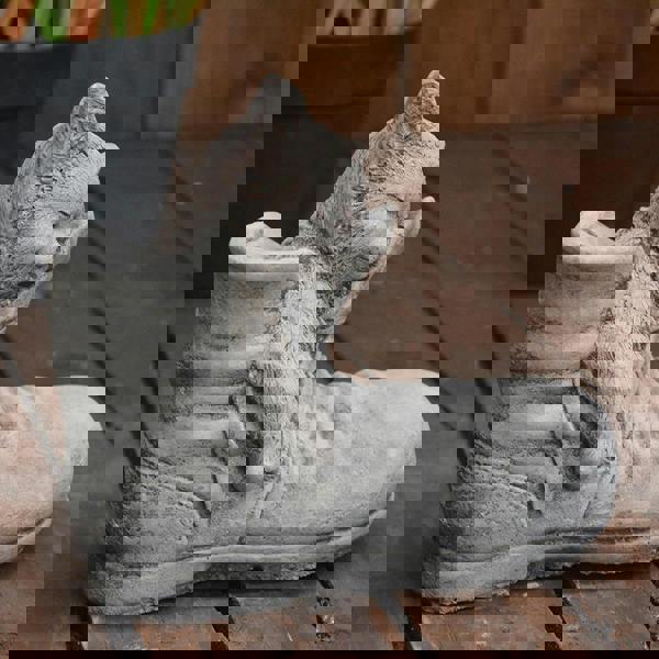 Cat in Shoe Stone Garden Ornament