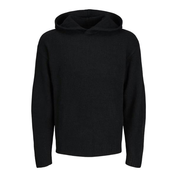 Jack And Jones Mens Ollie Knitted Hoodie - Black - 