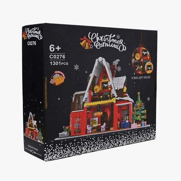T. H. Baker Toy Shop Christmas Chalet Brick Building Set Accessory XM15906