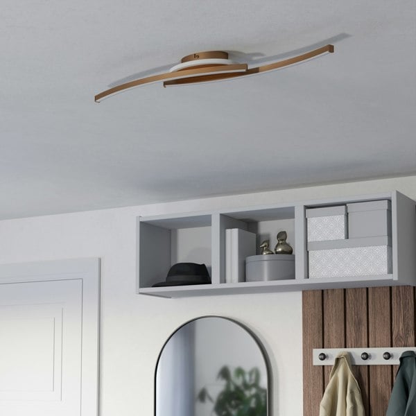 EGLO Lungolago Bronze Steel Minimalist Ceiling Light