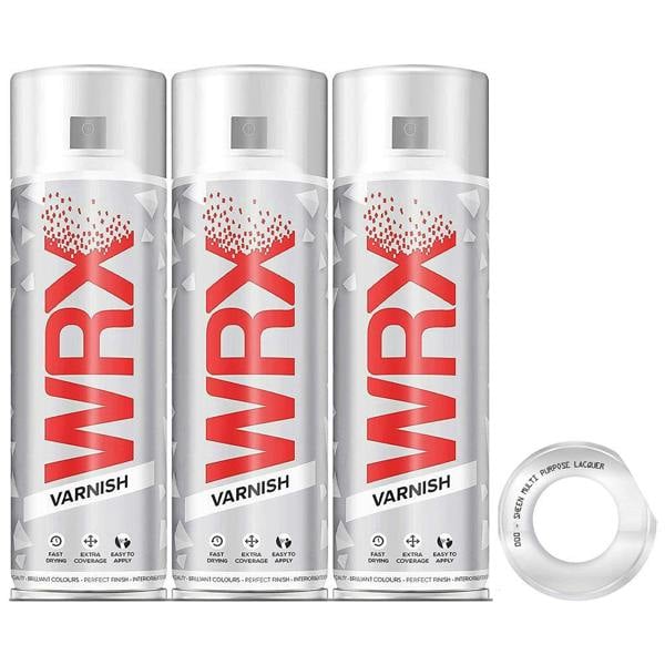 WRX 3X WRX Sheen Varnish Spray Paint 400ml