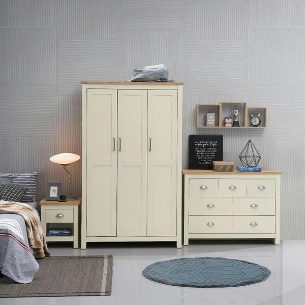 Timber Art Design Lisbon 7 Drawer Bedroom Chest of Drawers Storage Cabinet