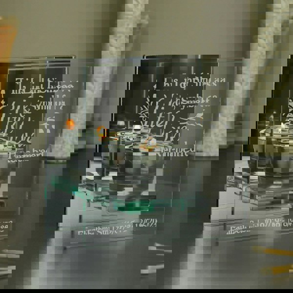 Personalised Memento Company Personalised Life & Love Mirrored Glass Tea Light Candle Holder