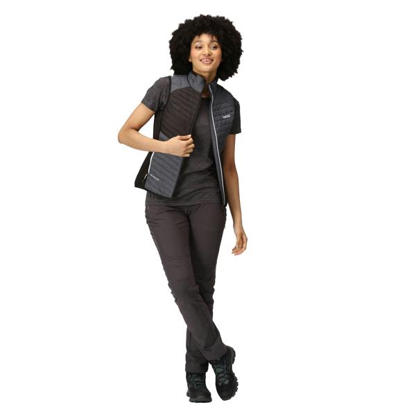 Regatta Womens/Ladies Trutton Baffled Gilet - Seal Grey/Black - 