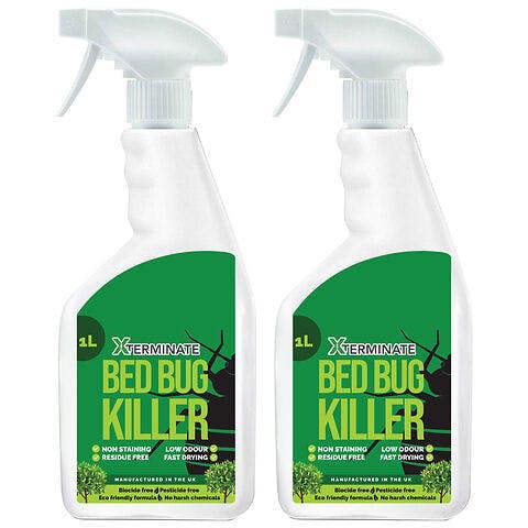 Xterminate Pesticide Free Bed Bug Killer Spray 2L - Biocide Free, No Harsh Chemicals, Eco-Friendly Formula